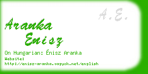 aranka enisz business card
