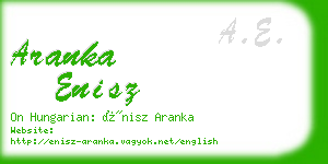 aranka enisz business card